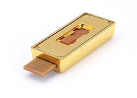 USB-de Fabriekslevering 16G 3,0 metaal materiële gouden bar USB met aangepast embleem toont het levensmerk