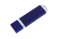 Plastic 16G 2,0 de blauwe kleur van USB met aangepast embleem en pakket van tonen het levensmerk