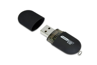 Plastic 32GB 3,0 de zwarte kleur van keychainusb met aangepast embleem en pakket van tonen het levensmerk