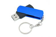 De fabriekslevering 64G 2,0 de draaimetaal USB van de rode kleurenwartel met aangepast embleem en het pakket tonen het levensmerk
