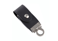 USB-de Fabriekslevering toont het Levensmerk 8G 3,0 zwart kleurenleer USB met aangepast embleem en pakket