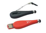 De Stokaandrijving 32G 2,0 van USB van de Touch Penvorm Plastic met Kleurendrukembleem