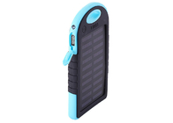 Blauwe Waterdichte Zonnelader voor Android-Telefoon 4000mAh met 5pcs Geleid Licht